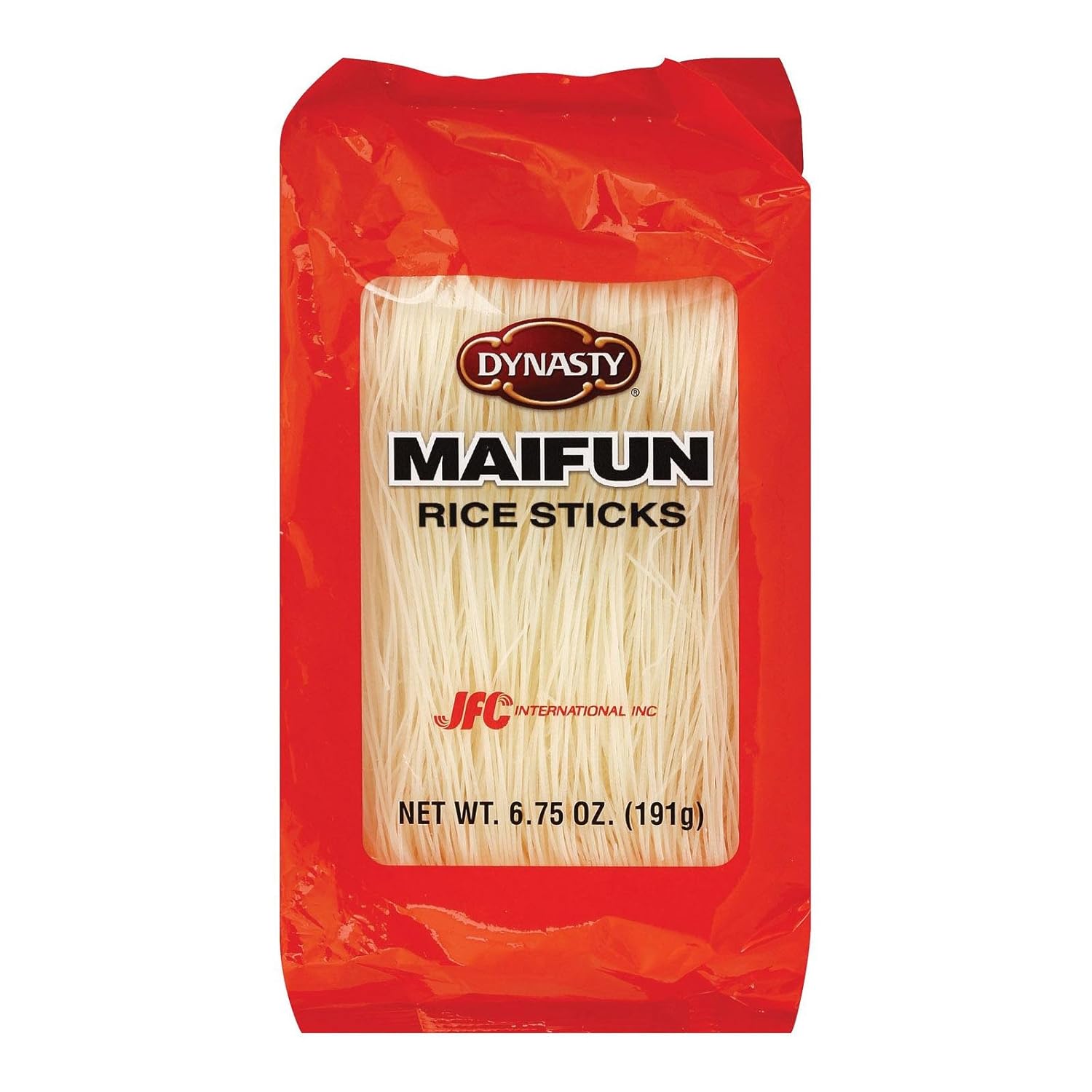 Dynasty Maifun Rice Sticks, 6.75 oz (Pack of 12) - Authentic Taiwanese Rice Noodles, No Preservatives, Perfect for Stir-Fry & Soup