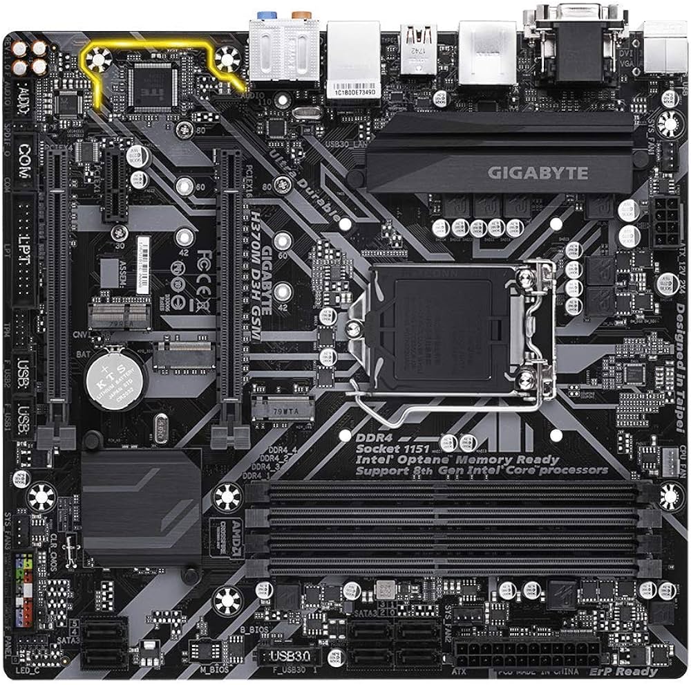 Amazon | GIGABYTE H370M D3H GSM (LGA1151/Intel/Micro ATX