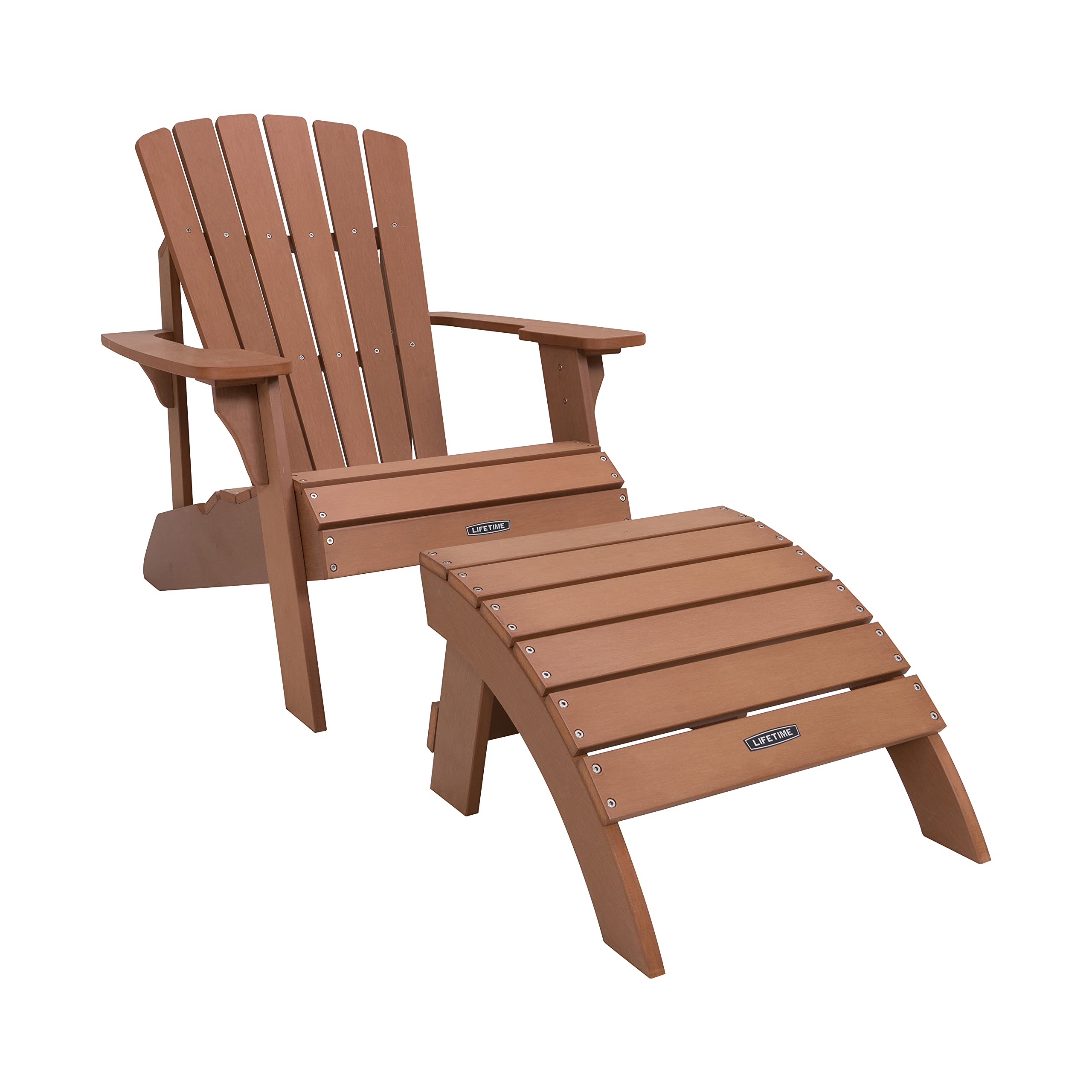Lifetime Adirondack Ottoman 60245 | Versatile Outdoor Patio Footrest & Ottoman | Durable Weather-Resistant Wooden Design | Maintenance-Free Garden Footrest | Lightweight & Easy-to-Clean 2