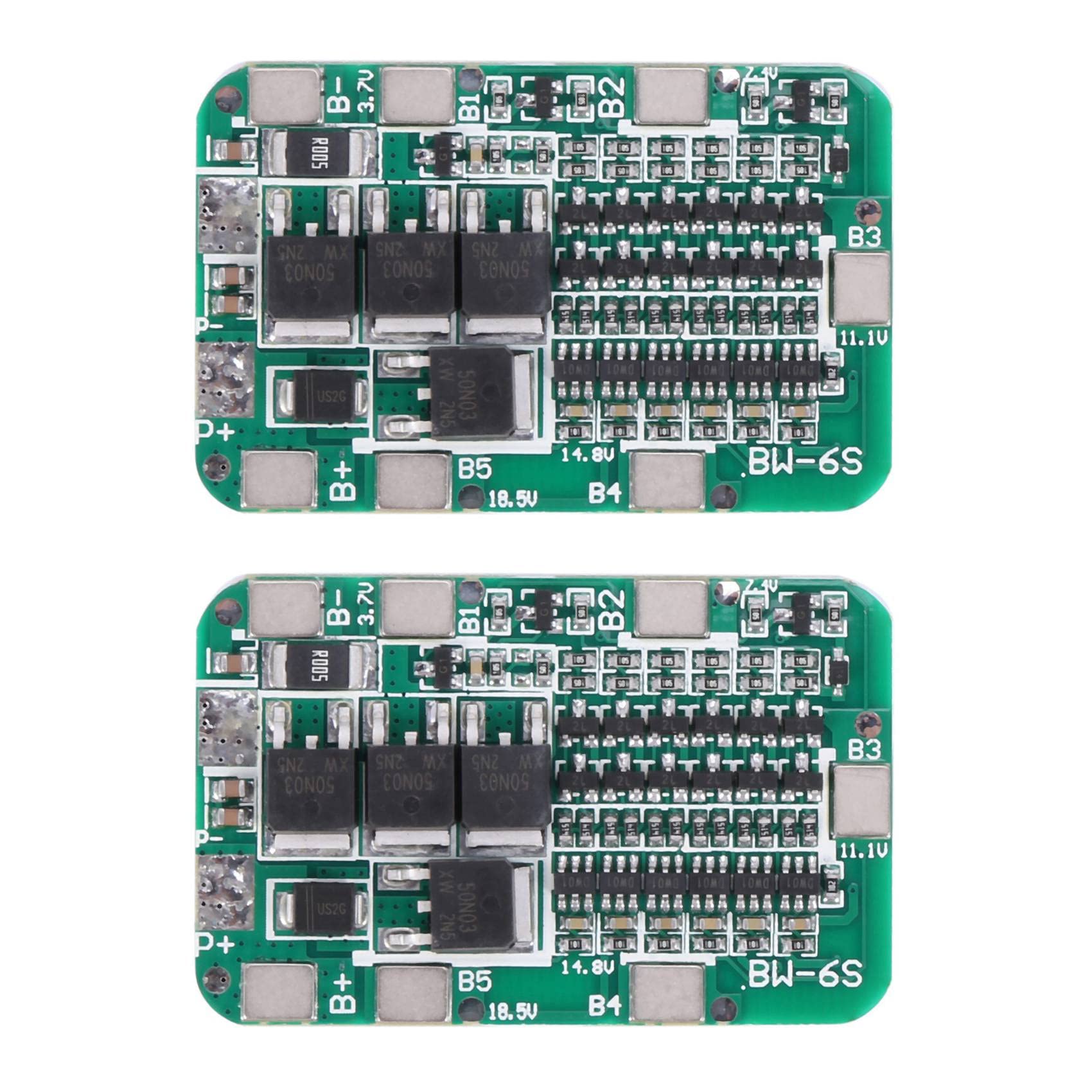 2X 6S 15A 24V PCB BMS Charger Protection Board for 6 18650 - Lithium Battery Cell Module DIY Kit