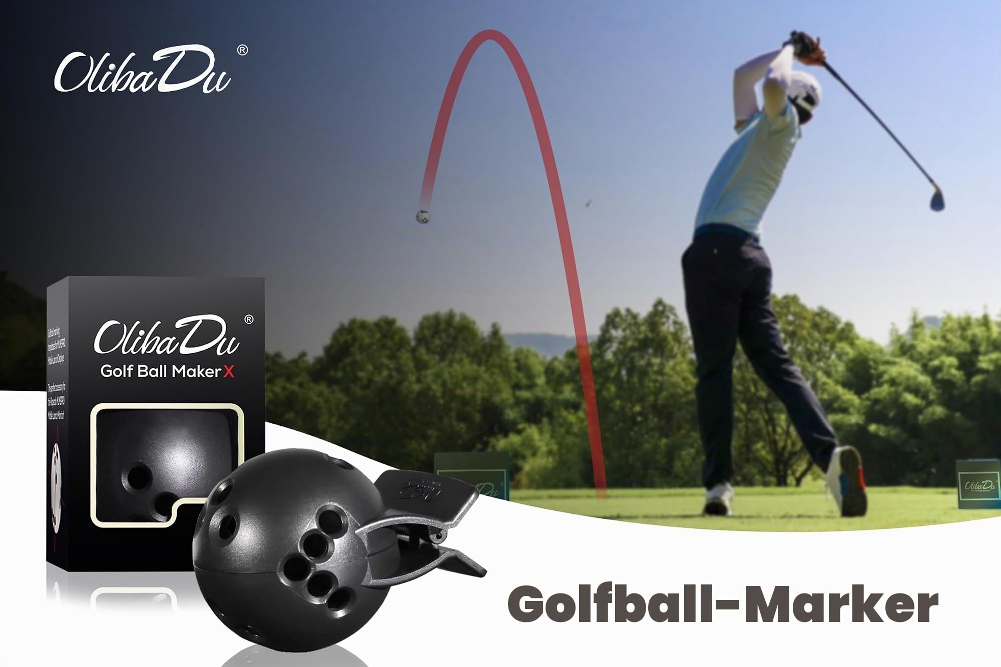 OlibaDu Golf Ball Marker Template for Rapsodo MLM2PRO Mobile Launch Monitor