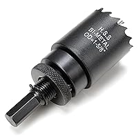 Vista 48 de Sierra perforadora de 3 1/2" (89 mm) para madera y plástico, broca de núcleo de cortador de agujeros bimetálico HSS para paneles de yeso, tableros