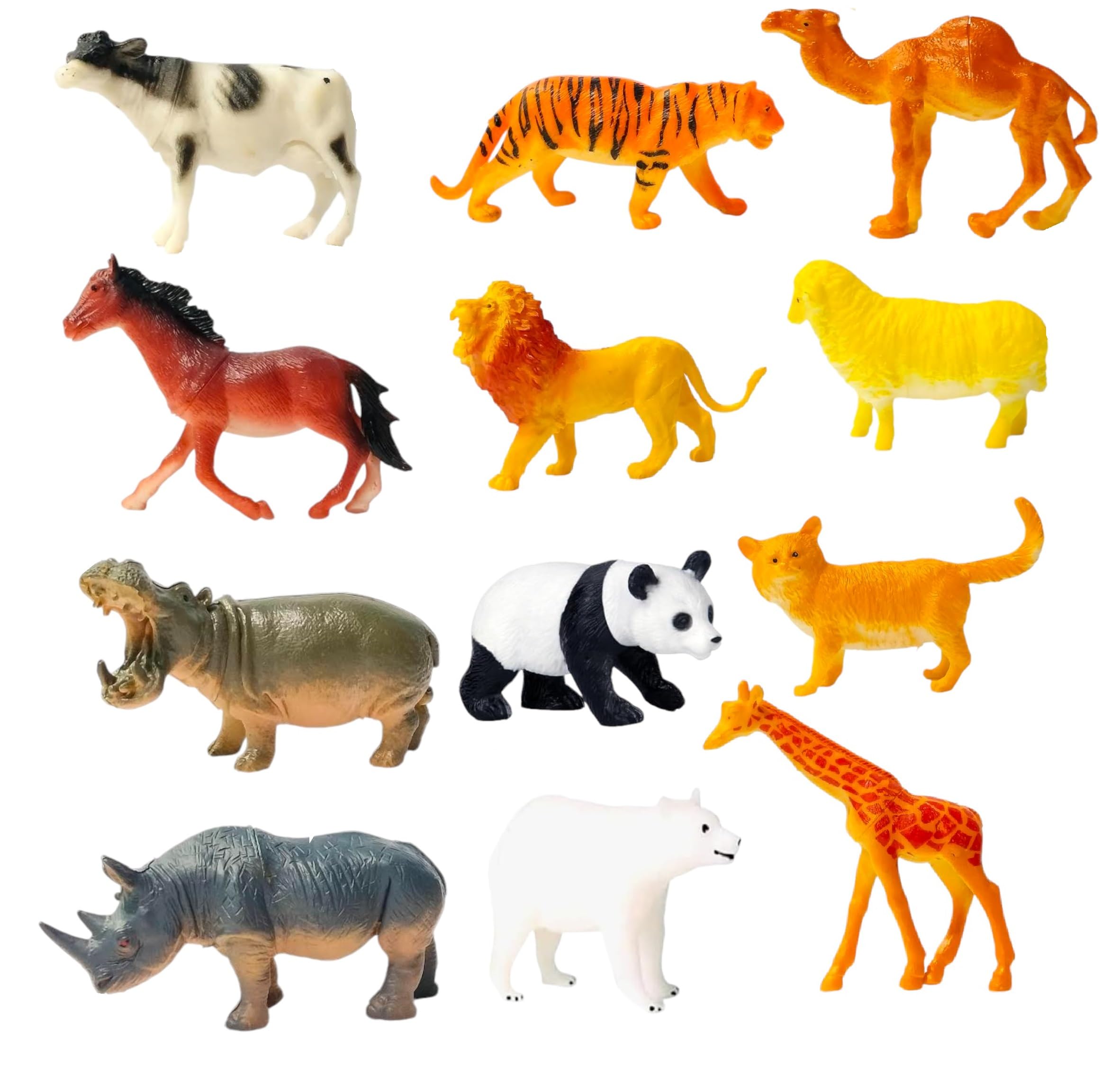 Amitasha 12 Pc Safari Animals Figures Toys, Big Size Realistic Jumbo Wild Zoo Animals Figurines Plastic African Jungle Animals Pre School Educational Playset for Kids Toddlers Gift Set (B0DHPKM9JL) Amazon Price History, Amazon Price Tracker