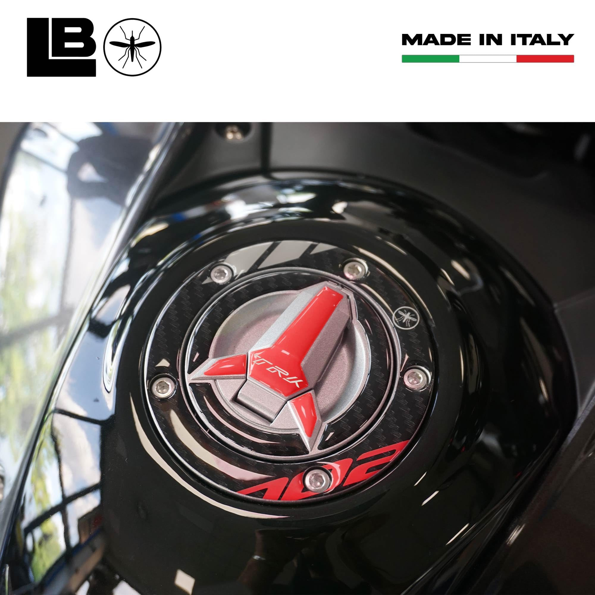 Labelbike 3D-Harz-Aufkleber Für Ducati – Tankdeckelschutz, Selbstklebend, Made In Italy