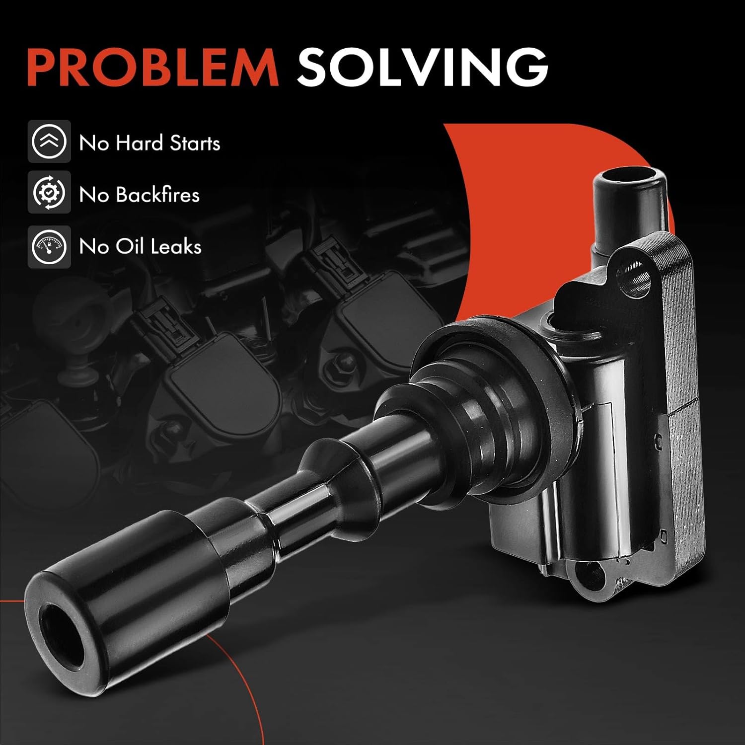 A-Premium Engine Ignition Coil Pack Compatible with Hyundai Santa Fe 2003-2006, XG350 2003-2005 & Kia Amanti 2004-2006, V6 3.5L