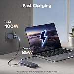 UGREEN Revodok Pro USB C Hub 9 in 1 with 1GbE,SD/TF Slots,Screen-Off Button | 4K@60Hz HDMI, 10Gbps Data Transfers, 85W for Laptop Charging, Compatible with MacBook Neo/Air/Pro,iPad Pro,Steam Deck