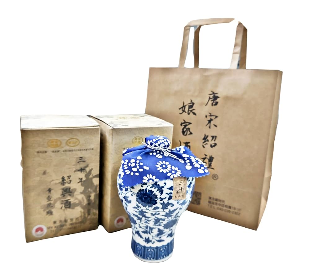 Amazon.co.jp: 唐宋紹禮 幻し 30年熟成 紹興酒 青壺花彫