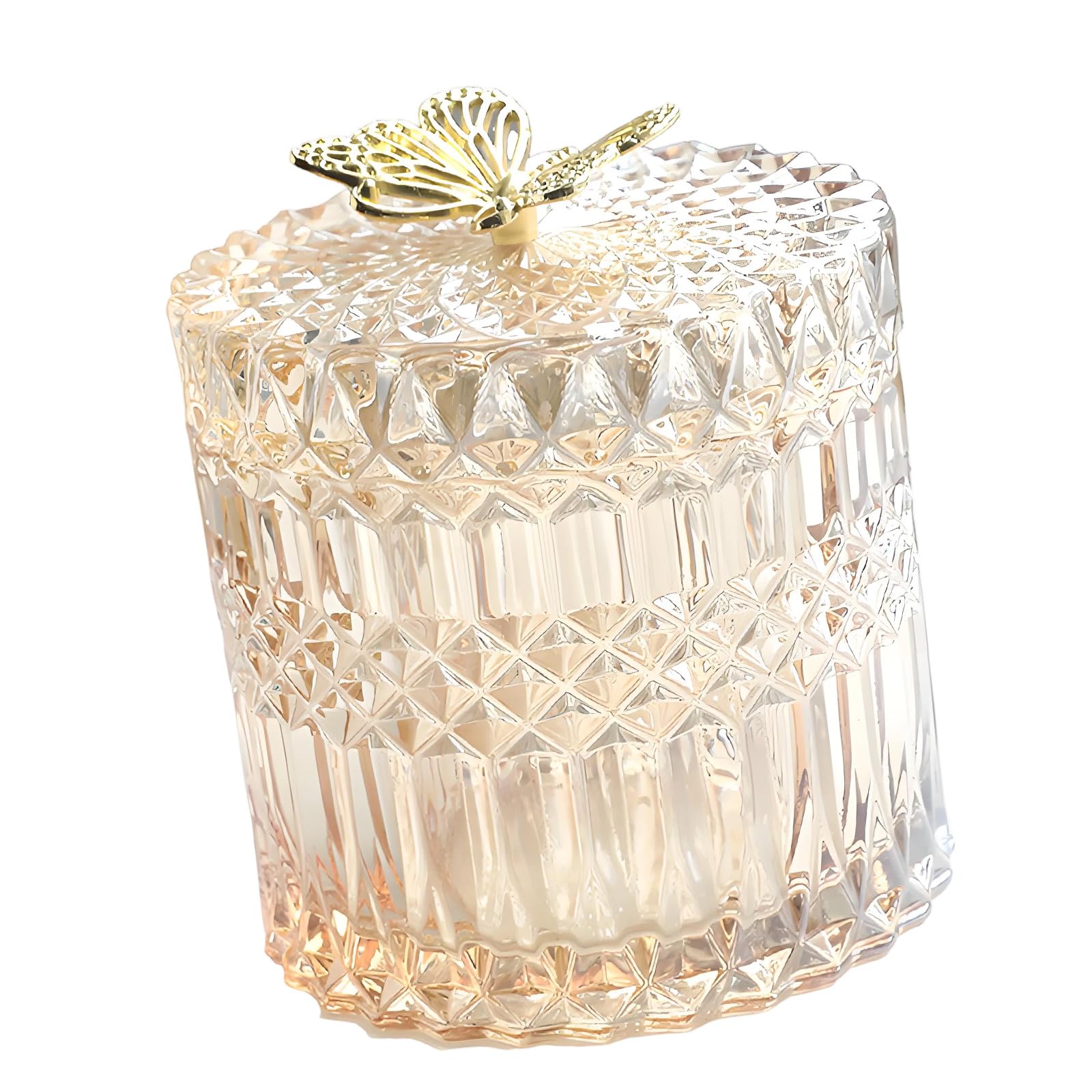 our fave Crystal Glasses Butterfly Storage Jar Offices Desk Organizers for Offices Desk Organization and Home Decors Crystal Butterfly Storage Jar