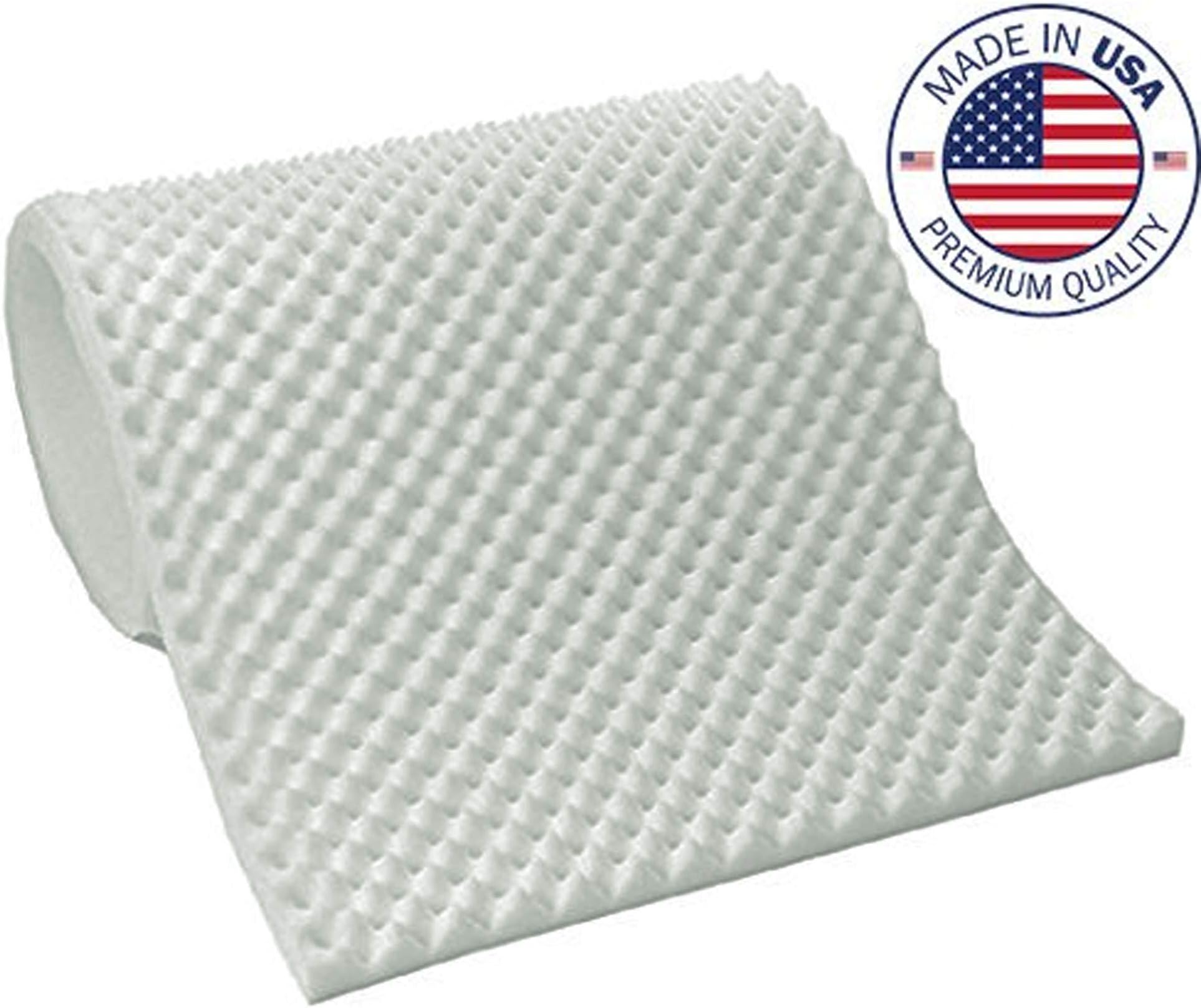 Vaunn Medical Egg Crate Convoluted Foam Mattress Pad - 2.5" Thick EggCrate Mattress Topper (Standard Twin Bed 38" x 75" x 2.5") - Made in USA