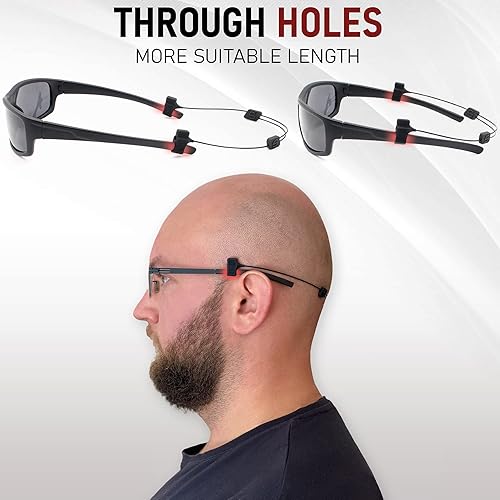 Miniatura 5 de Correa de gafas de sol con cable para hombre, cordón de cristal para mujer, 2 cordones