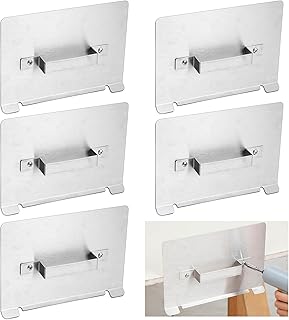Shimeyao 6 Pcs Stackable Door Painting Stands 11 x 8 Inch Stainless Steel Metal Paint Racks Doors Kitchen Cabinet Painting Tools for Stacking Flipping Drying (Stainless Steel Color)