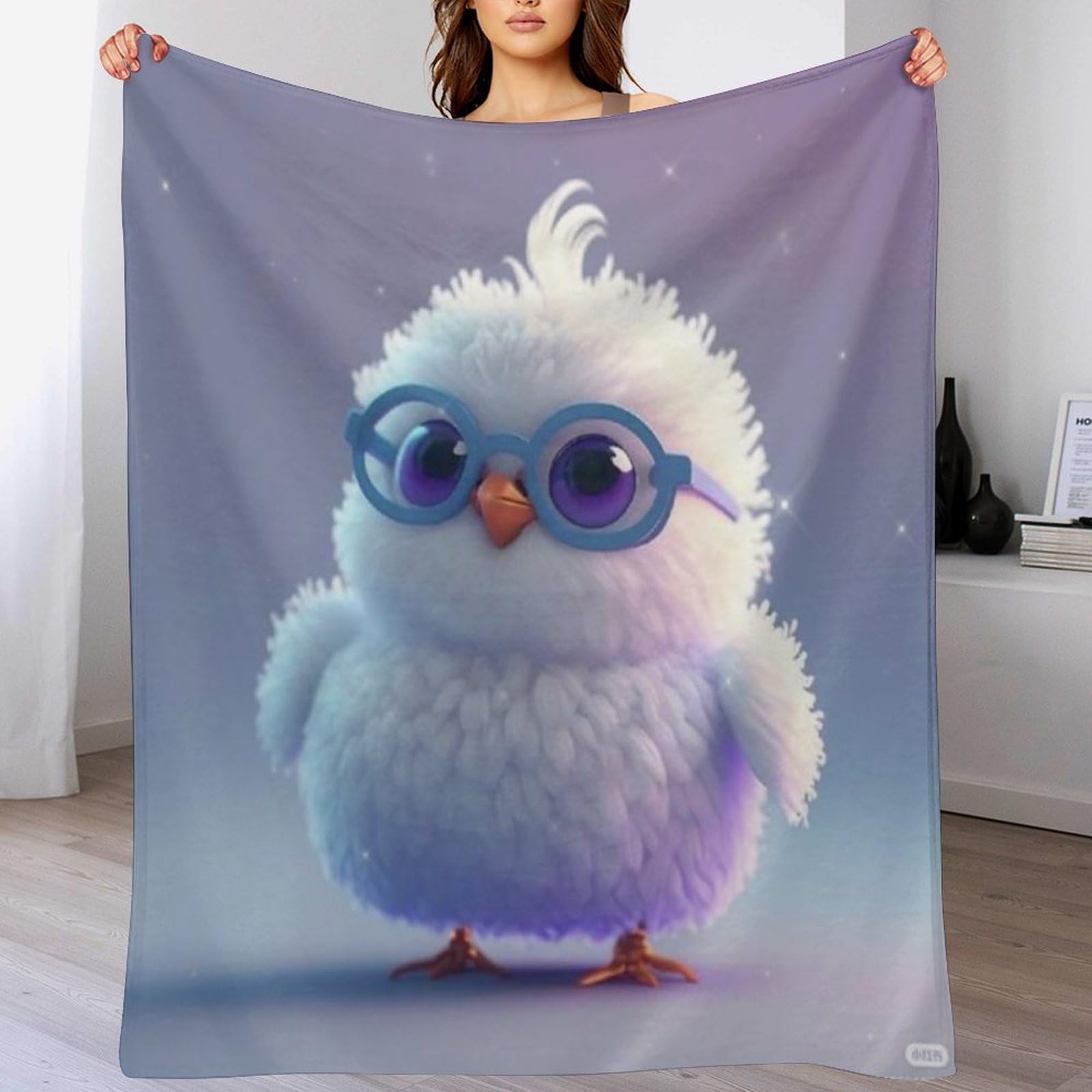 Couverture en flannel poulet mignon pour des soirées cocooning sur le canapé