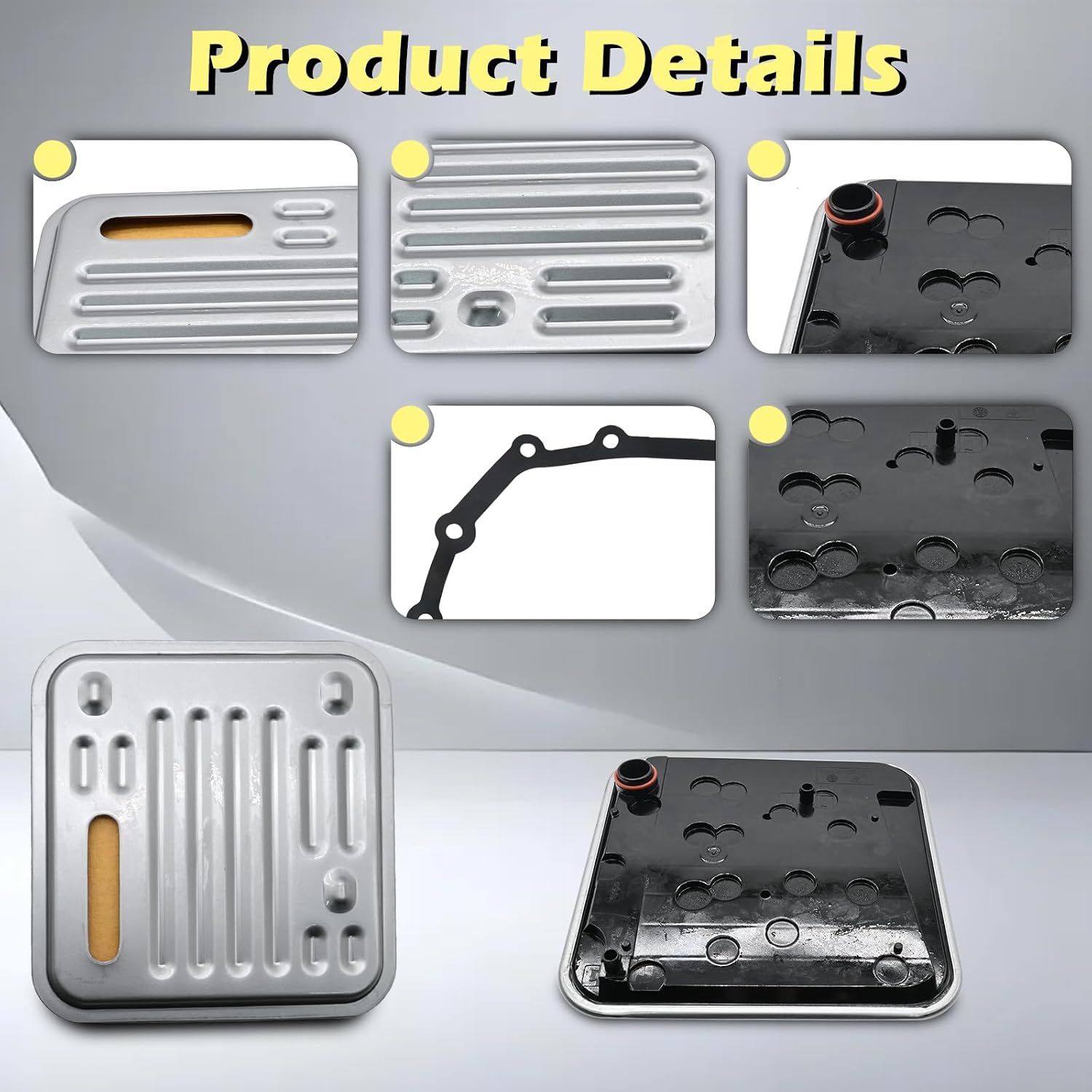 A604 40TE 41TE 41AE Automotive Trans Transmission Filter Kits Oil Pan Gasket Fit for Plymouth Breeze Pacifica Caravan 200 Pt Cruiser Sebring Voyager Avenger Neon Stratus # 04864505AB