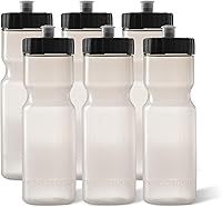 50Strong 22oz Sports Water Bottles - Reusable BPA-Free Pull Top, Made in USA, Dishwasher Safe, Fits Bike Cages (2/6/24 Packs)