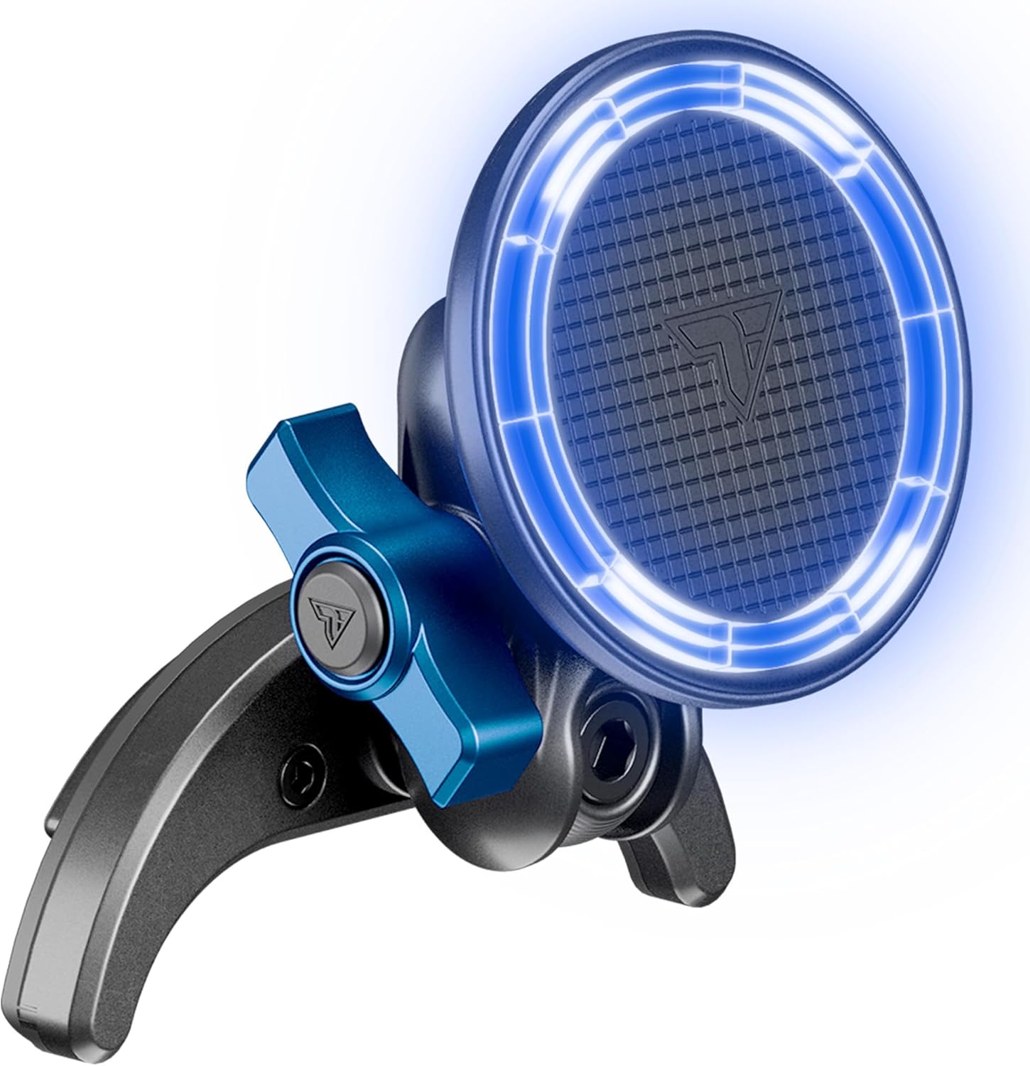 Tackform Link Vent Phone Mount Compatible with 2016-2023 Toyota Tacoma and 2014-2021 Toyota Tundra | Aluminum | Zero Slip | Compatible with MagSafe | Universal Magnetic Holder | 2" Arm | Blue Knob