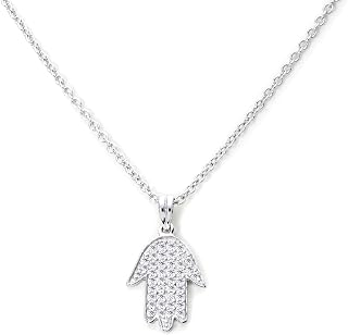 Ankra Damencollier 45cm mit Handanhänger 925er Sterling-Silber rhodiniert VNAKRJ-NL0024