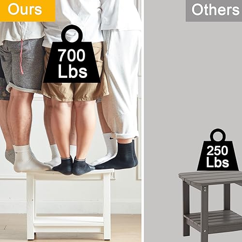 Miniatura 3 de Banco de ducha resistente para ducha interior, taburete de baño de poliéster blanco para afeitarse las piernas o asiento de baño de spa, asiento de