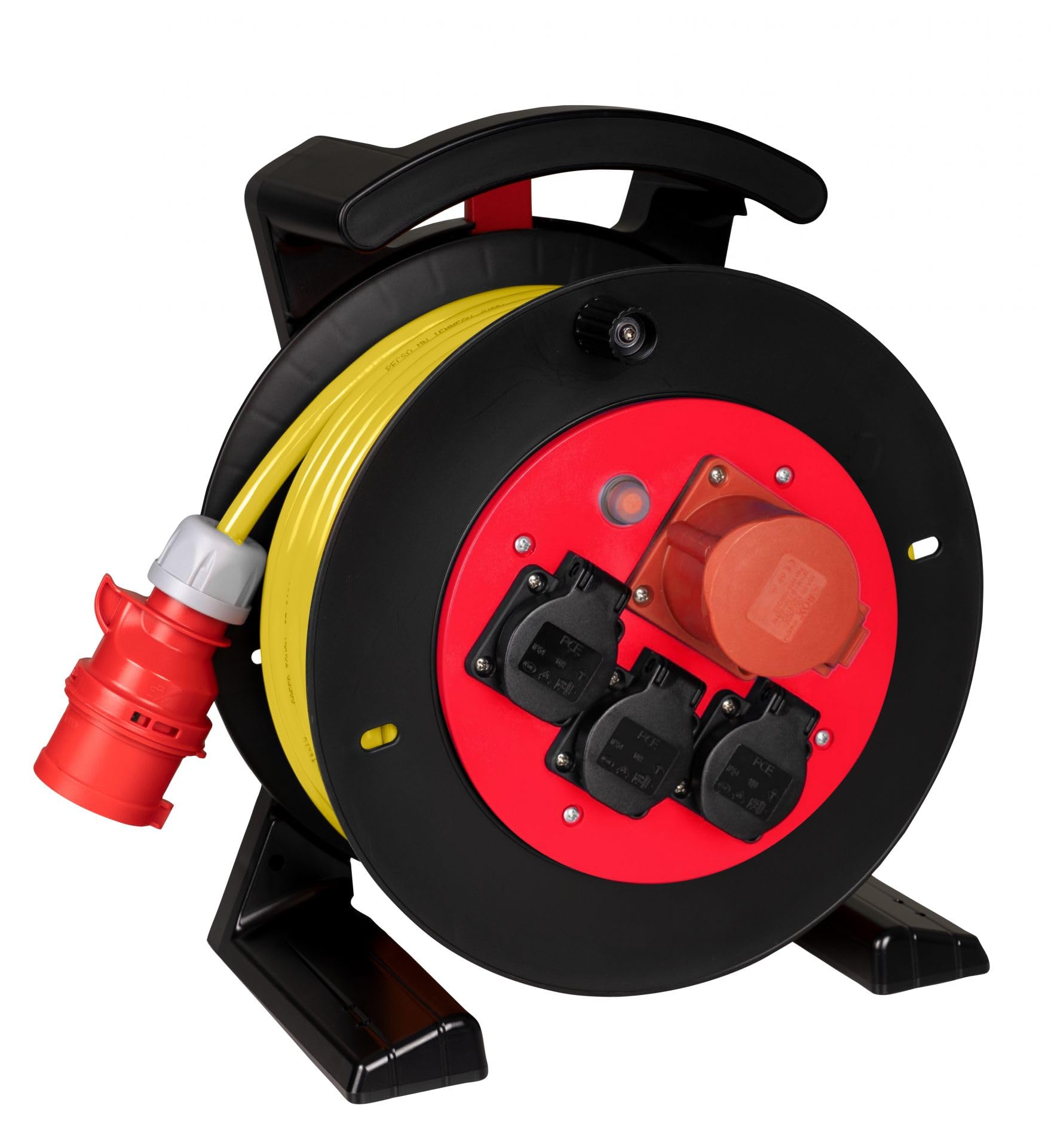 Enrollador Jumbo 2.0 30m N07V3V3-F con salidas 3x230V y 1 CEE 16A