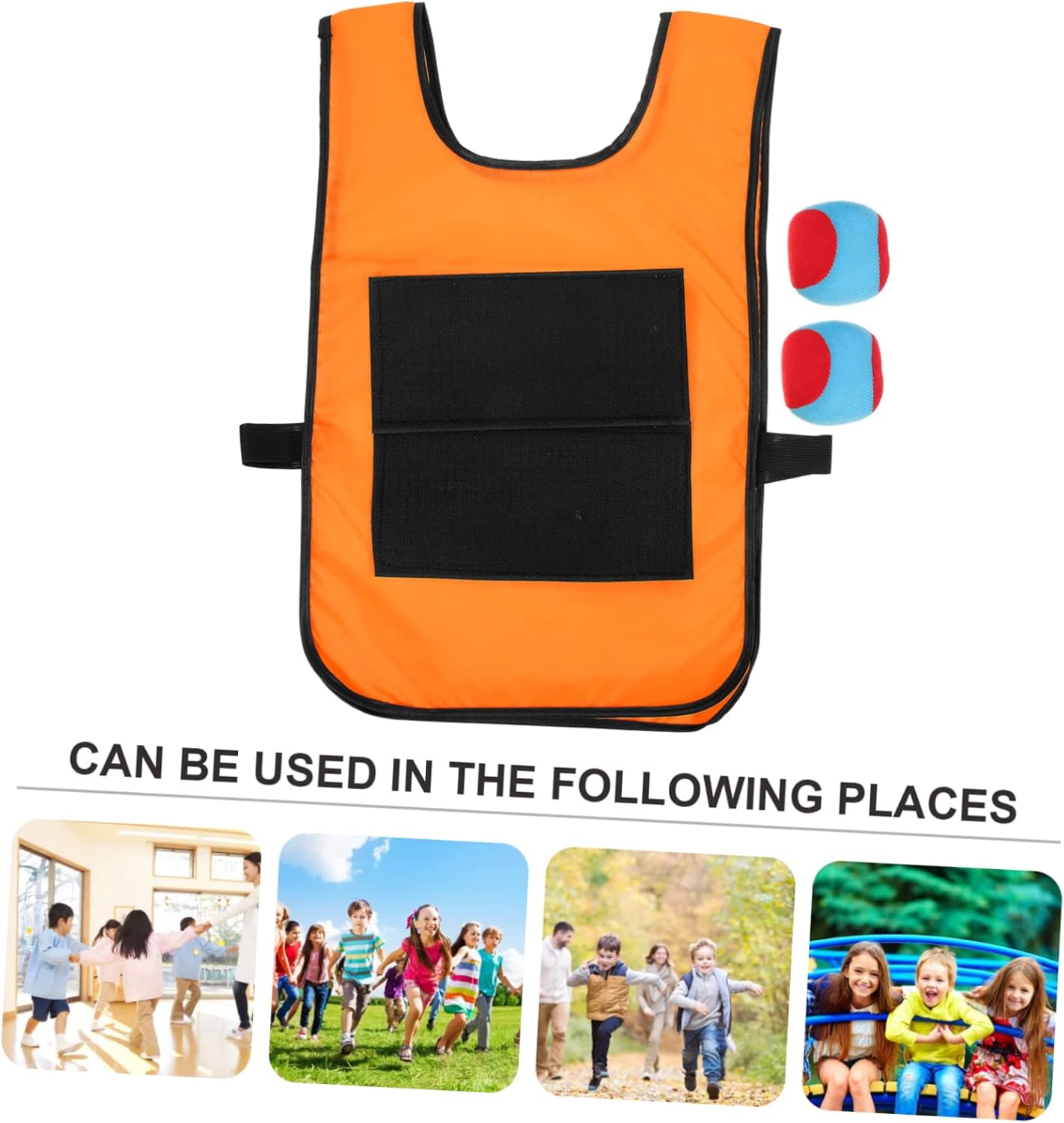 UPKOCH Interactive Sticky Balls Game with Sticky Vest for Boy Girl Enhances Hand-Eye Coordination Communication and Teamwork Includes Balls