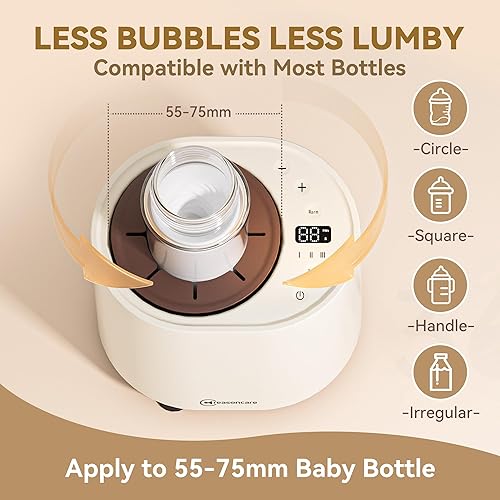 Miniatura 3 de Dispensadores y mezcladores de fórmula para bebés, mezcla de leche de 3 engranajes, menos burbujas, menos bultos para evitar la flatulencia del