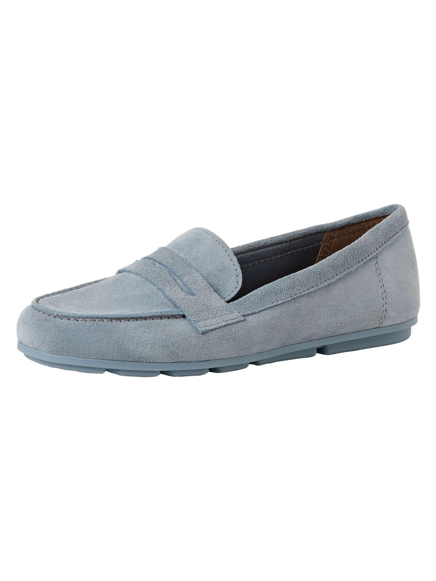 Tamaris Women's loafer flat leather blue 3.5 UK