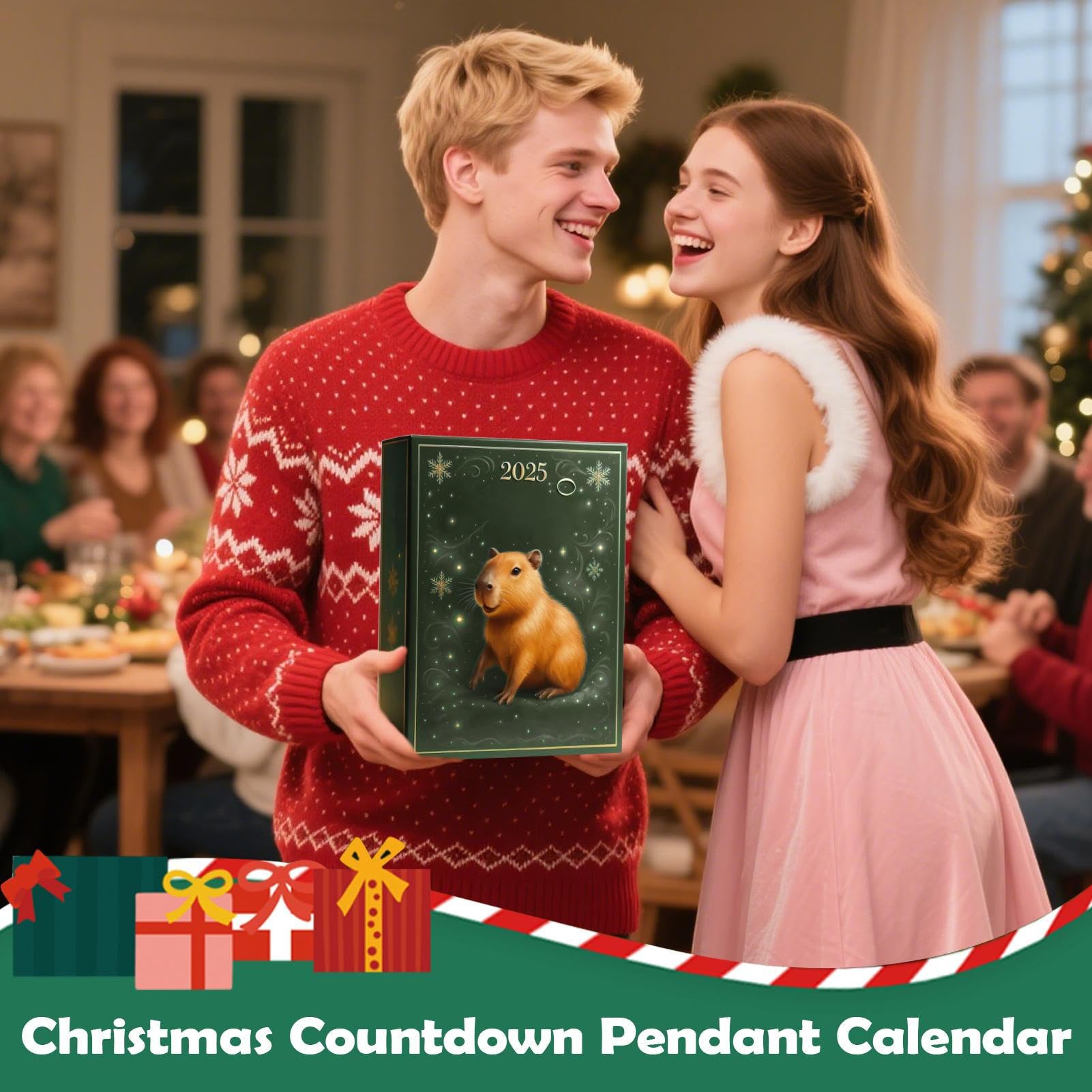 Calendario De Adviento Capybara 2025 – 24 Figuras Miniatura De Capibara Para Contar Los Días Hasta Navidad