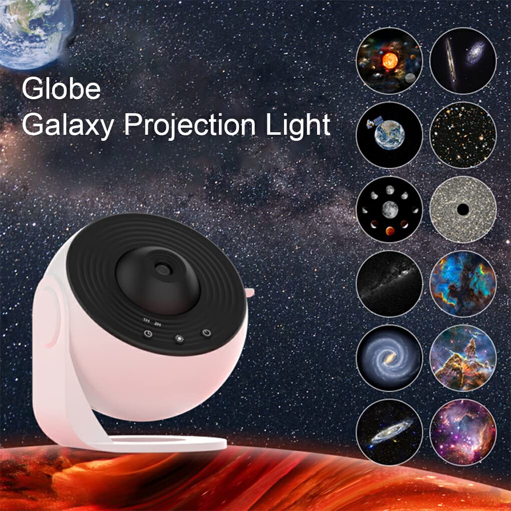 Proyector de estrellas, lámpara de LED de 360 °, proyectores de espacio de cielo estrellado, luz nocturna decorativa para regalo, dormitorio, decoración del hogar