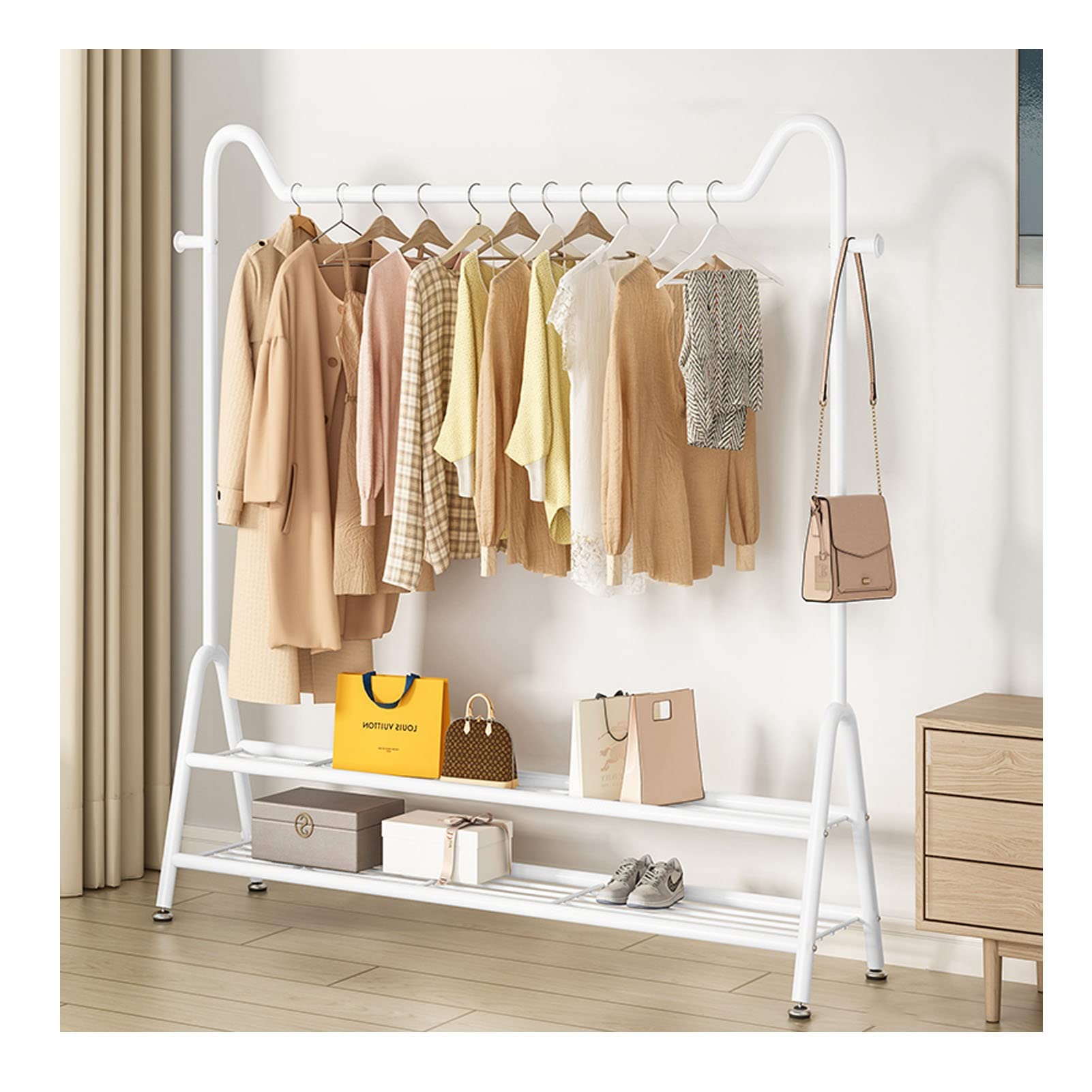 Porte-manteau sur pied pour chambre à coucher et entrée ordonnée