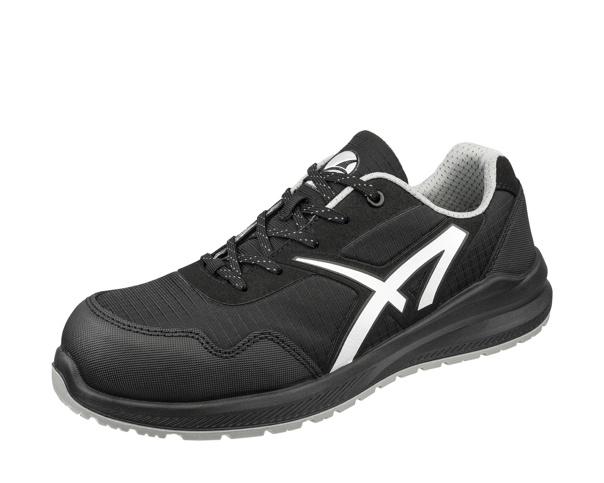 ALBATROS Drifter Low S1P Sicherheitsschuh – atmungsaktive, rutschfeste Arbeitsschuhe mit Fiberglaskappe - Größe 44 – leichte Sicherheitsschuhe Herren & Damen – schwarz