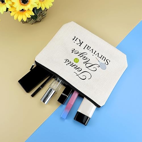 Miniatura 4 de Regalos para jugadores de tenis, regalo para amantes del tenis, bolsa de maquillaje, regalo de tenis para niñas y mujeres, bolsa de cosméticos