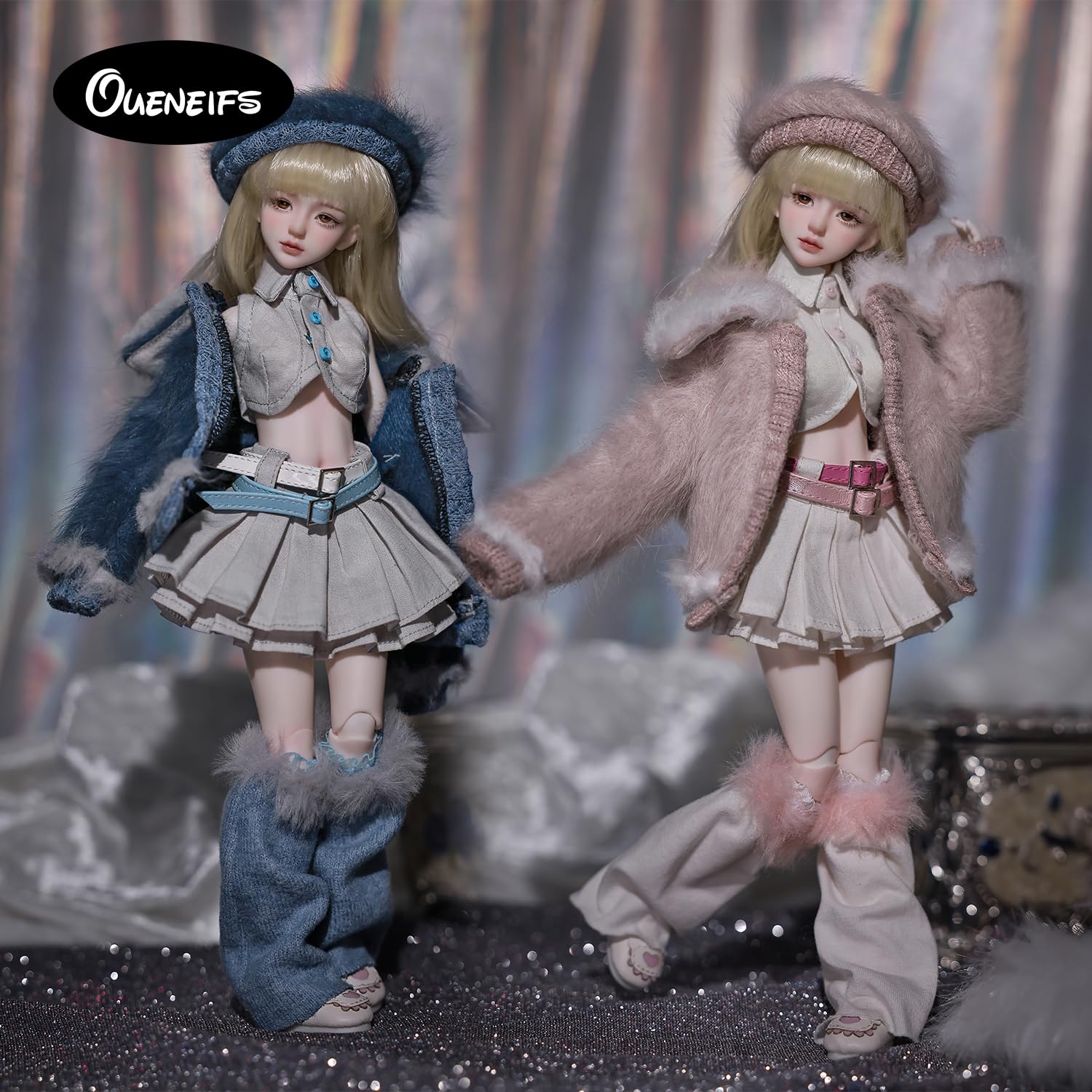 Oueneifs Bjd Aurola 1/6 pełny zestaw modna zabawka z żywicy (niebieski)