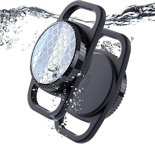 PZOZ Funda impermeable para collar de perro (paquete de 2) para Apple AirTag, cubierta reflectante de PVC y funda de silicona para collar de