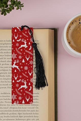 Hediyesepeti Yılbaşı Temalı Kitap Ayracı 13.5 cm x 4 cm Metal Malzeme