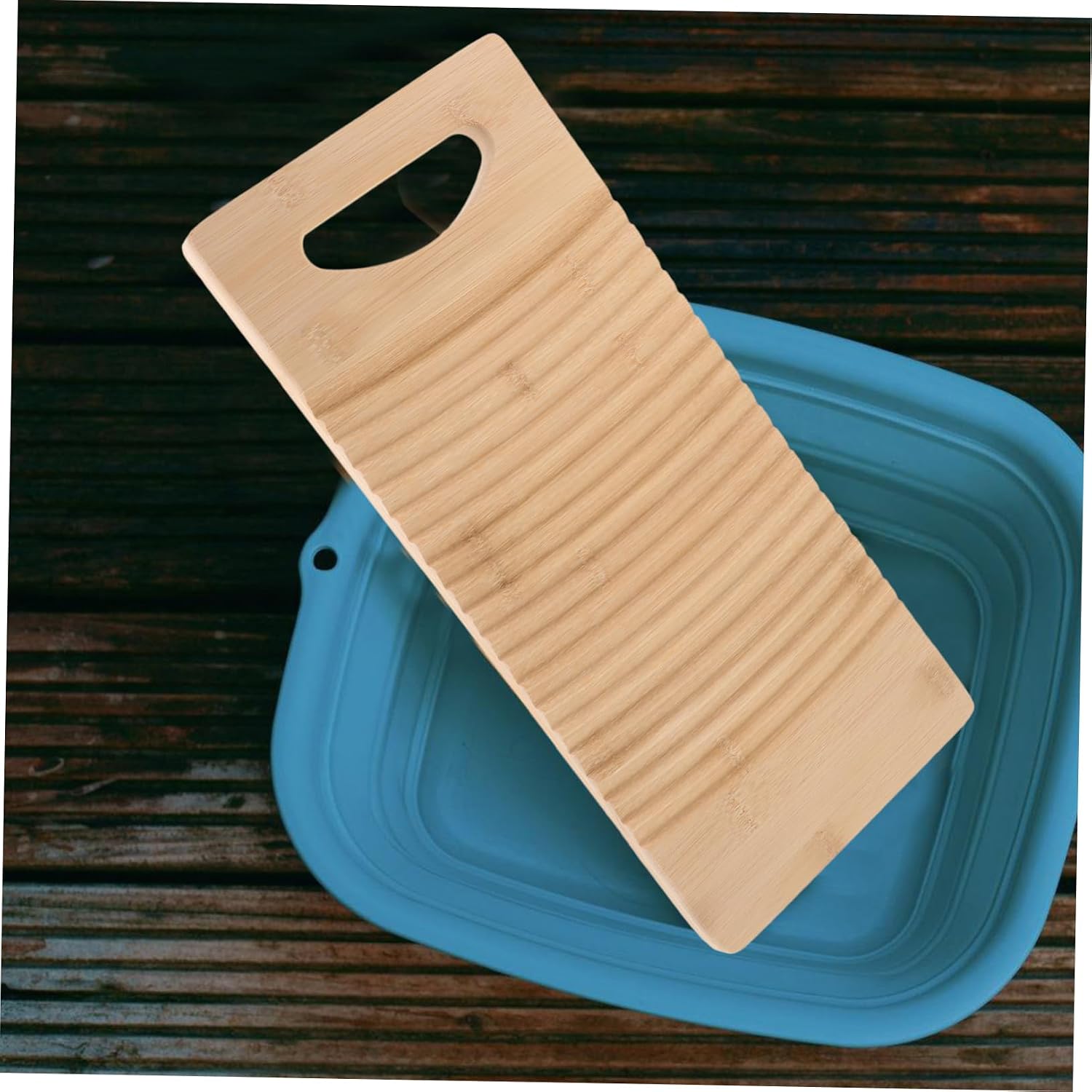 KOMBIUDA Hand Wash Board Laundry Cleaning Board for Home Use and Effort-saving Design for Clothes Towels and More