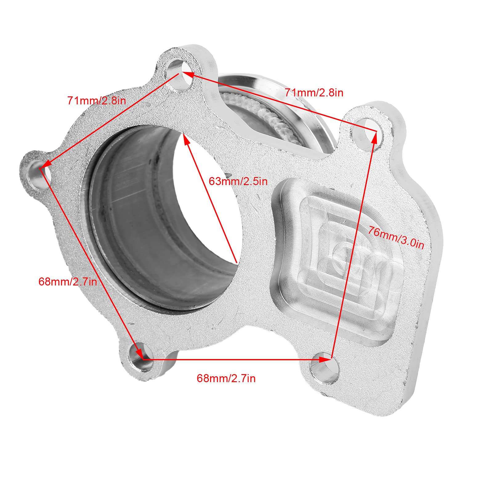 Adattatore flangia turbo, parti del turbina resistente all'usura per Hx40 Downpipe Turbo per Wh1C Hx35 Hx35W