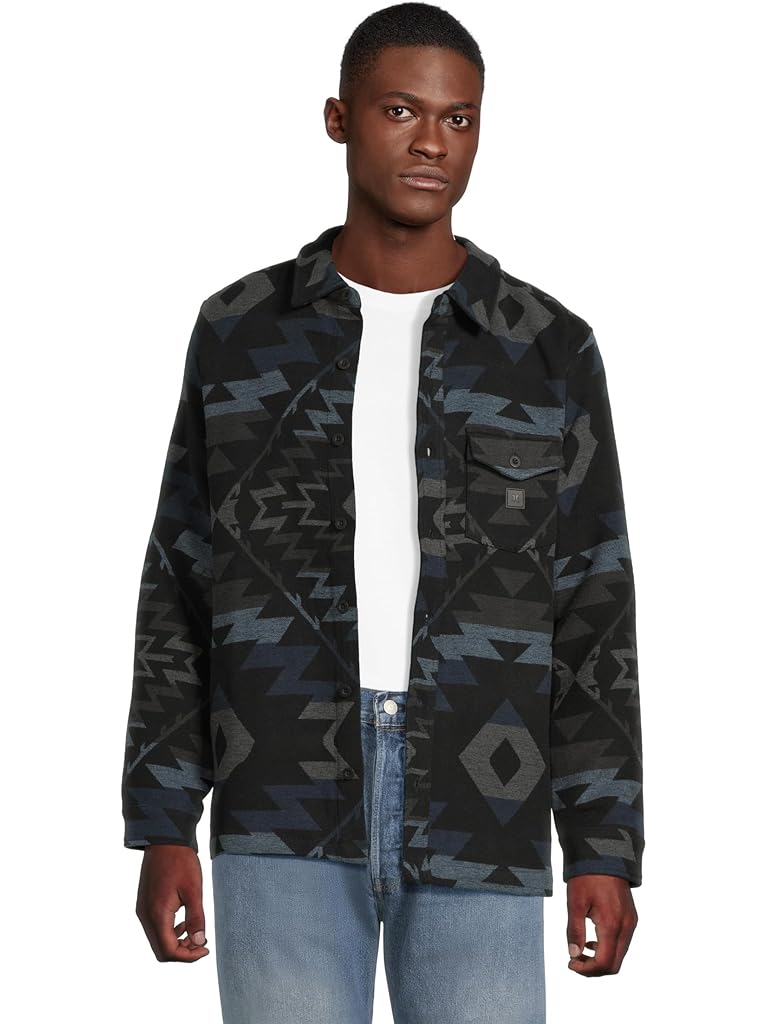 Black Hurley Santa Cruz Jacquard Long Sleeve