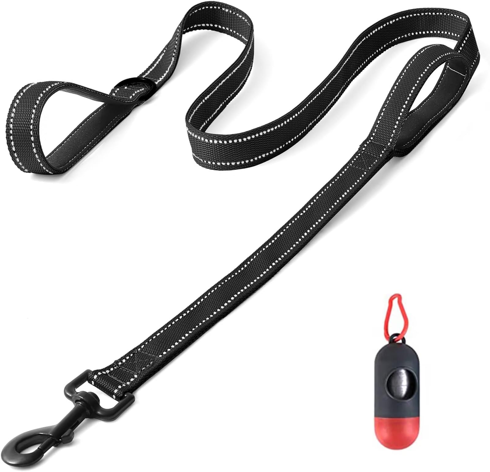 Leashes for Dogs 1.5m Double Handles Strong Dog Lead Heavy Duty Nylon