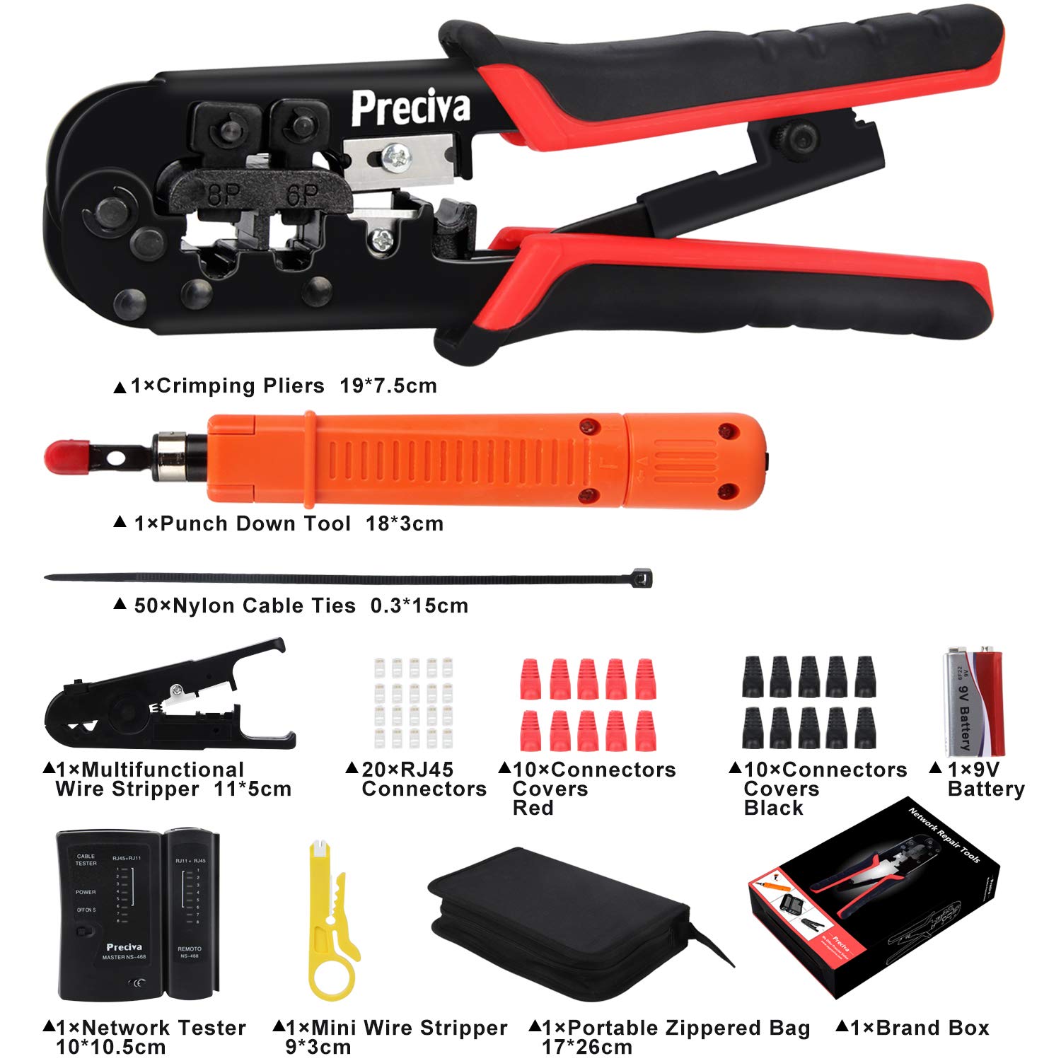 Preciva 3 in 1 Preciva Netzwerk-Toolkit