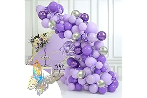 Purple Balloon Garland Arch Kit: Vibrant Hues for Captivating Celebrations
