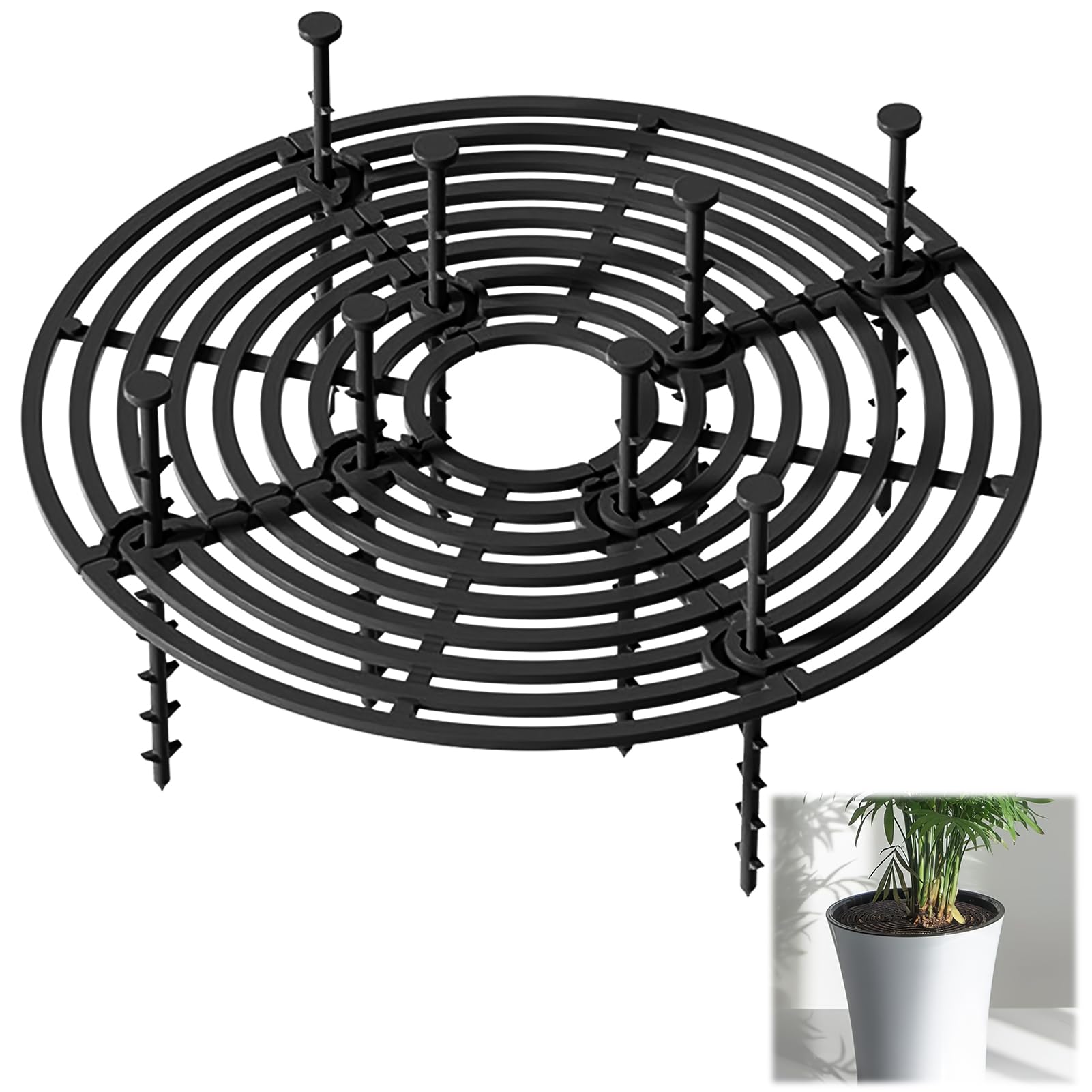 Grilles de Protection de Pots de Plantes, 30 cm Couvercle pour Pot de Fleurs, Cache de Protection Plante Découpable, Contre Animaux de Compagnie, Chat, Enfants