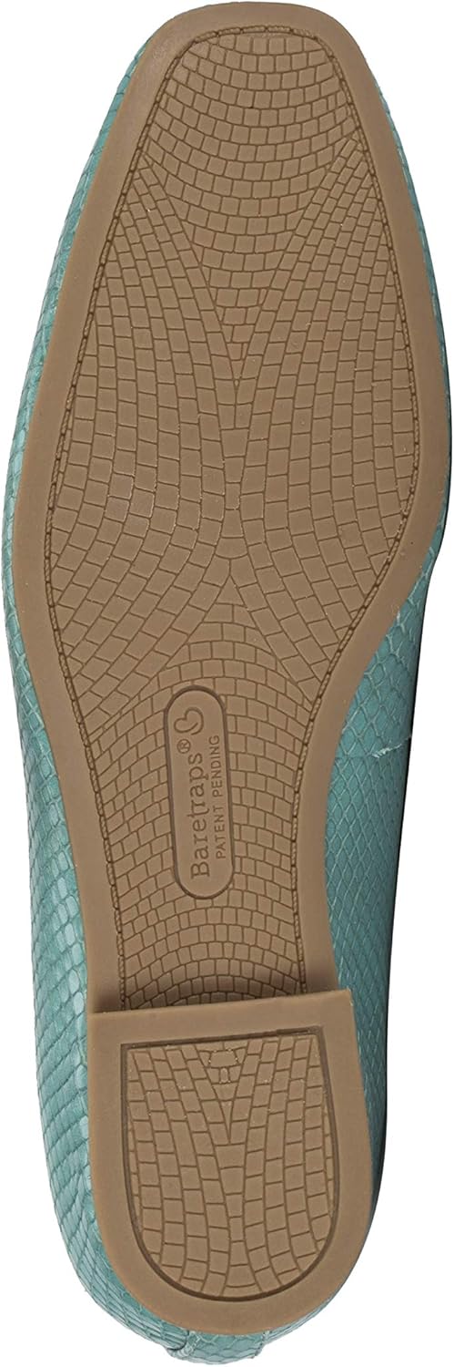 Baretraps Perrie Women's Flats & Oxfords 6 Aqua Snake Leather