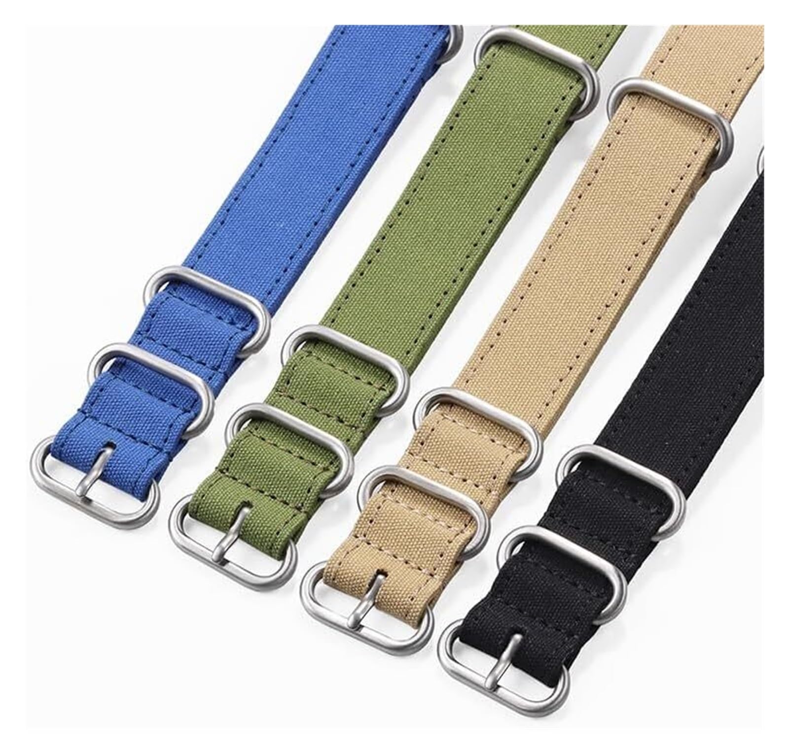 Remplacement du bracelet de la montre intelligente Bracelet de montre en Nylon universel, en toile, 18mm, 20mm, 22mm, 24mm, Bracelet de montre de Sport