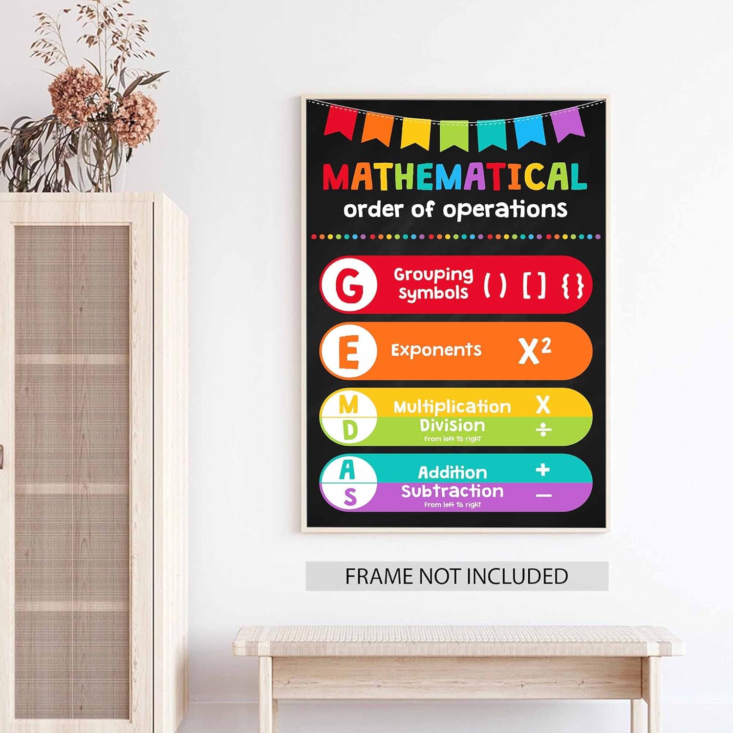 Math Order of Operations Poster for Classroom Decor Philippines | Ubuy