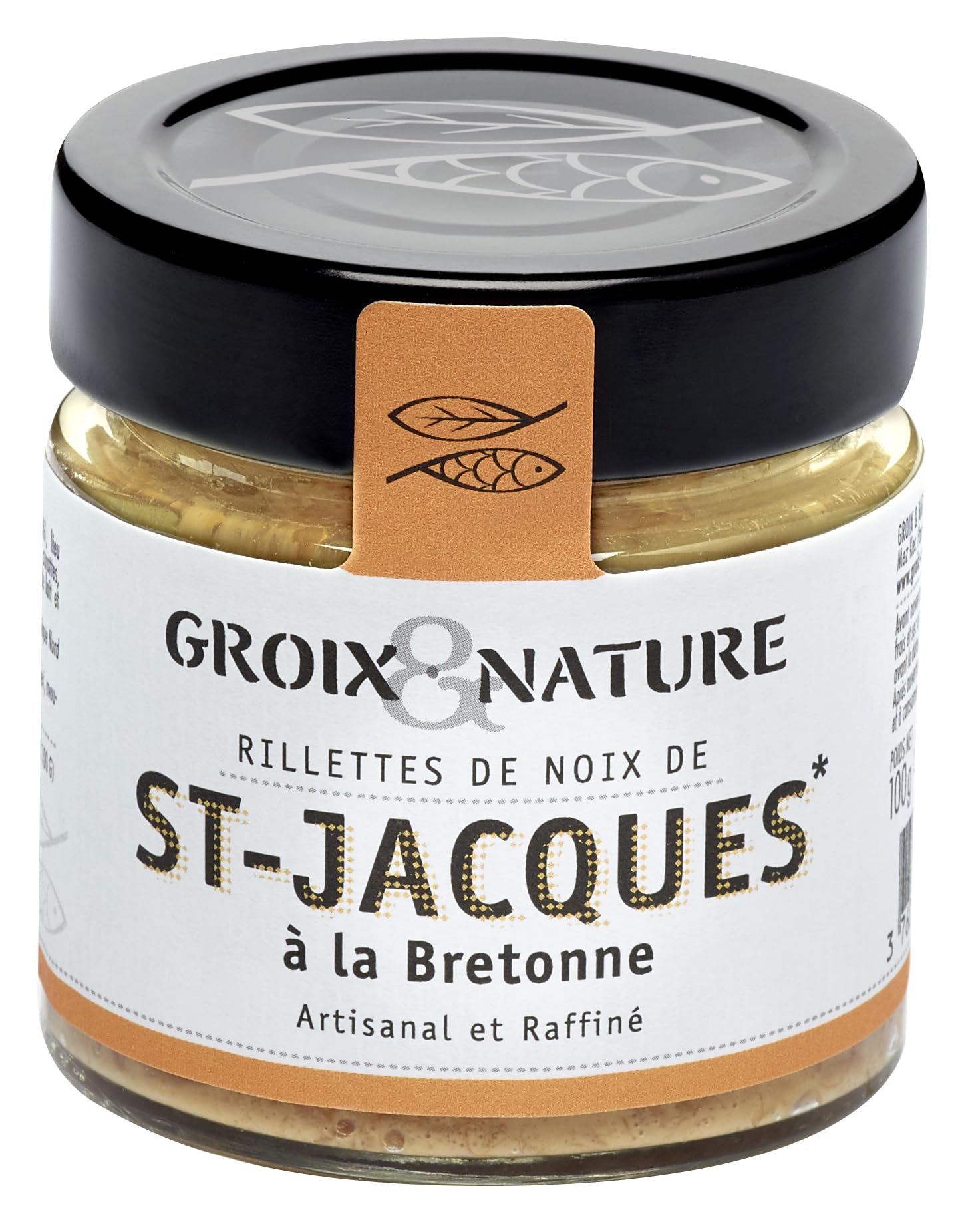 Groix et Nature, Probierpaket - Meeres-Rillettes, Jakobsmuscheln, Hummer, Lachs, Krabben, aus Frankreich, 4 x 100 g