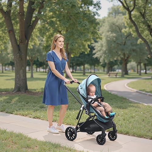 Miniatura 6 de Lite 2.0 - Cochecito de bebé con modo recién nacido, cochecito plegable 2 en 1 con asiento reversible y toldo UPF 50+