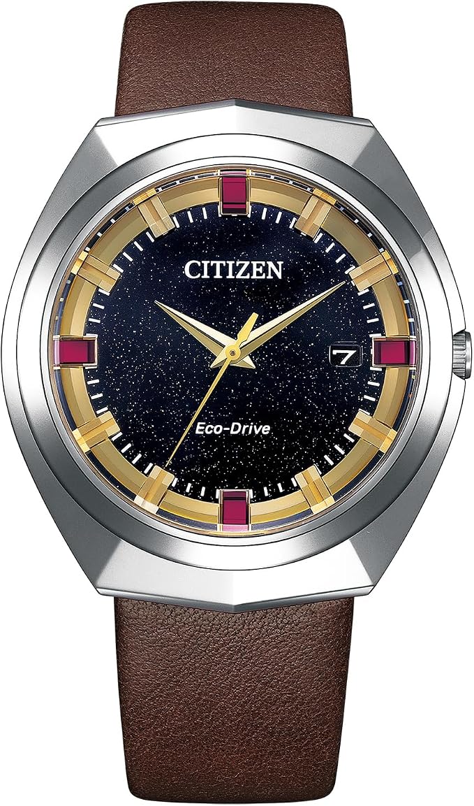 Citizen Eco-Drive 365 BN1010-05E con Esfera Negra y Correa de Piel Marrón