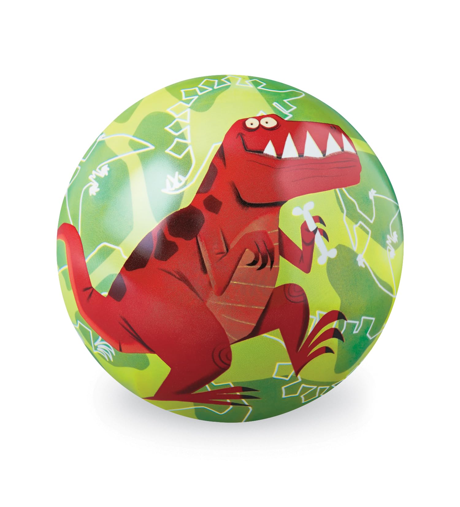 Crocodile Creek Pelota De Goma De 7 Pulgadas – Sin PVC, Ideal Para Niños De 3 Años – Juegos En Interior Y Exterior – Diseño Resistente Y Color Verde