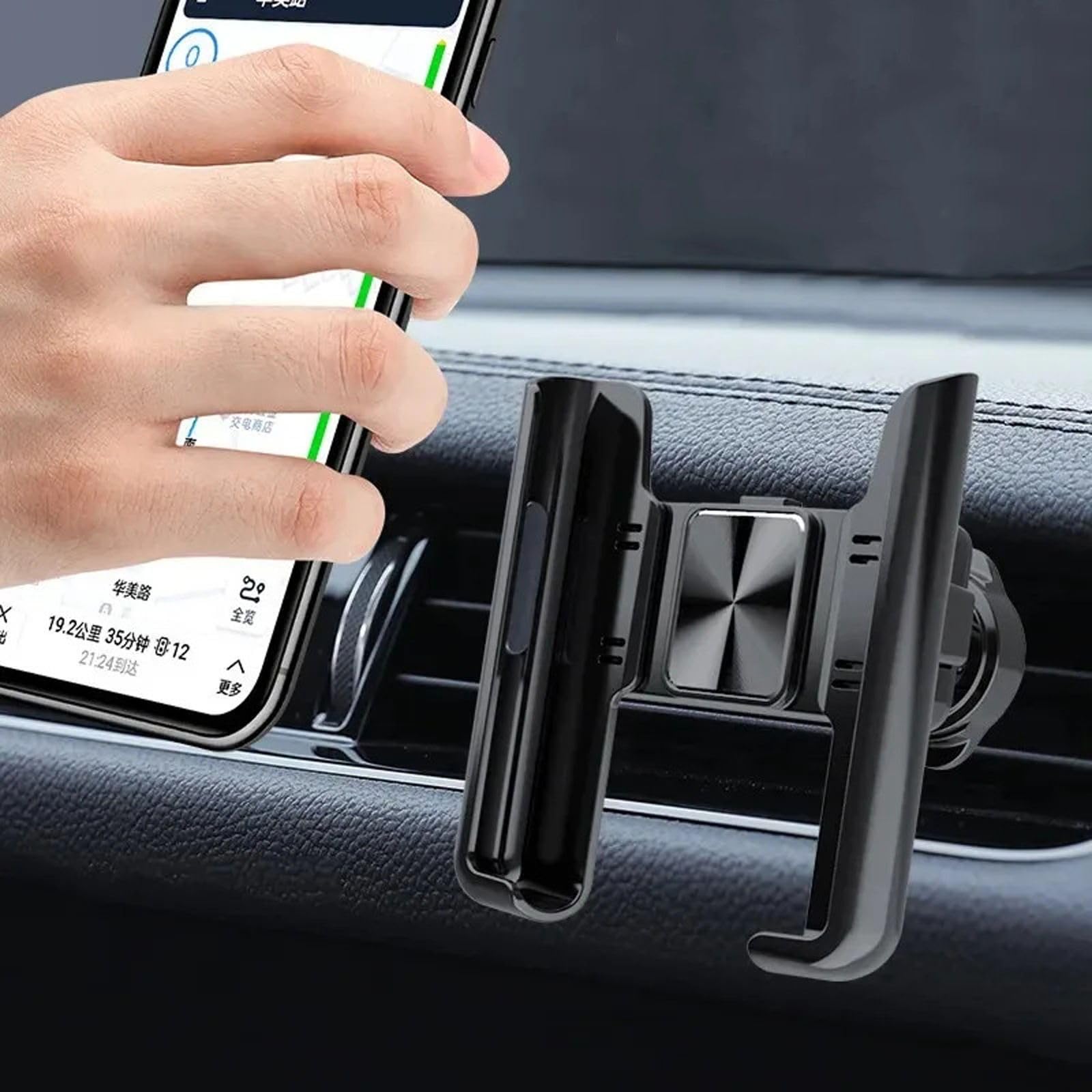 Uniwersalny uchwyt samochodowy na telefon Grawitacyjny odpowietrznik do montażu Stojak na telefon komórkowy, pasujący do iPhone'a Samsung Xiaomi