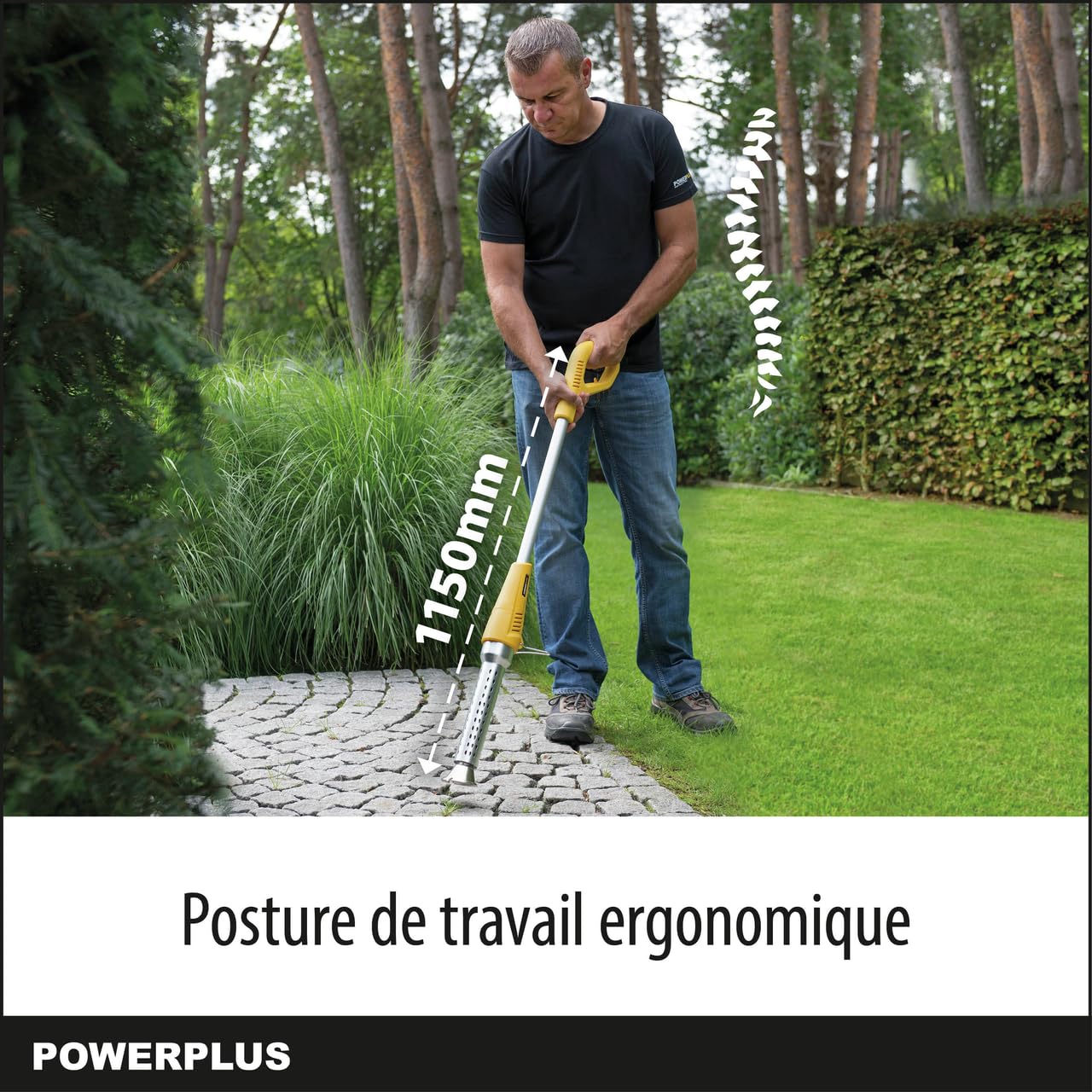 Powerplus Désherbeur Électrique POWXG6601 2000 W 115 cm 650°C