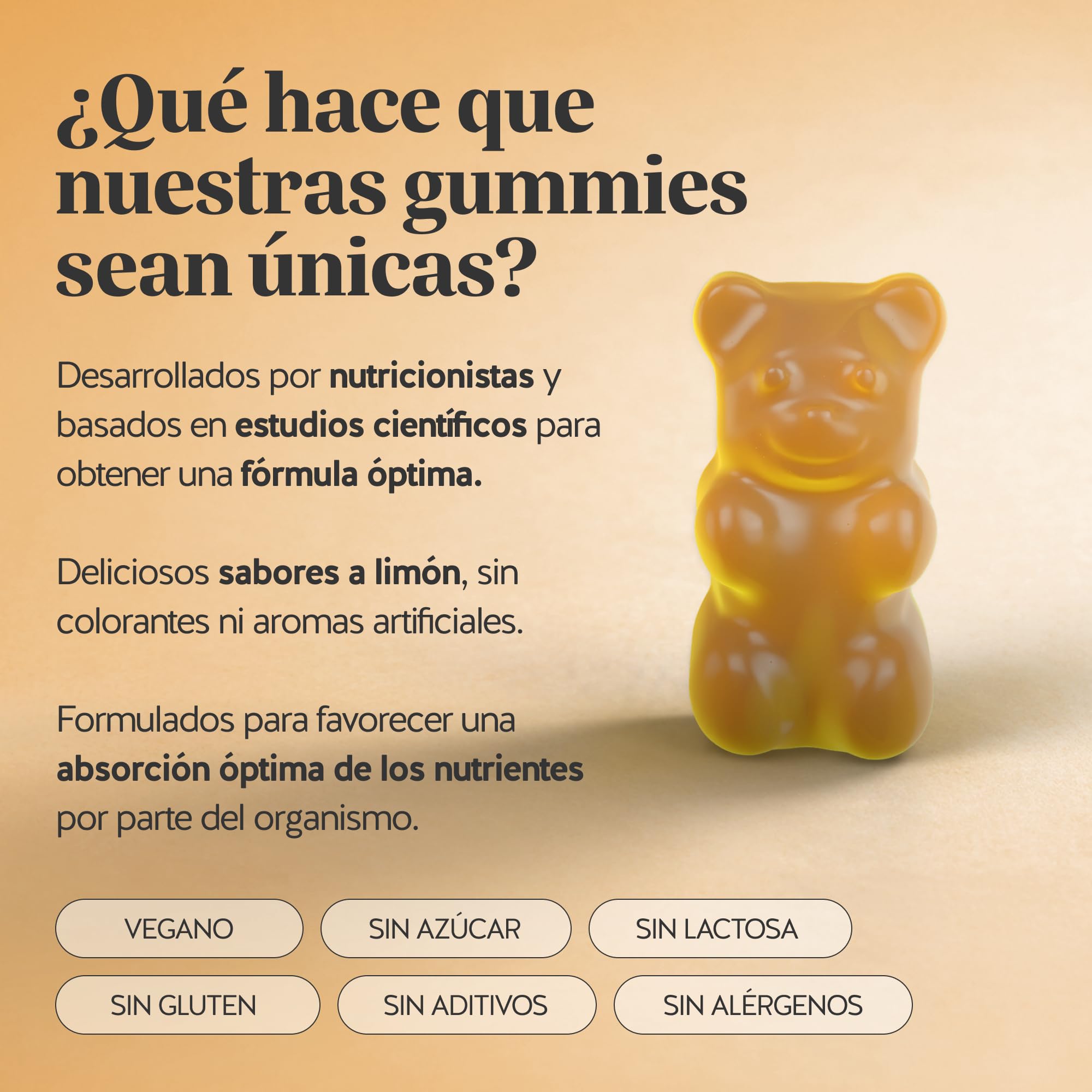 Vitamina D3 K2 - Hey Sunshine – Gominolas con vitamina D3 25 µg (1000 UI) y K2 – Función normal del sistema inmunitario – 90 unidades (3 meses) – Sin azúcar, Veganas – Bears with Benefits | Hey Sunshine Sun - Vitamina D3 25 µg (1000 UI) y K2 - Cuidado de
